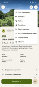 Komoot GPX Download Android